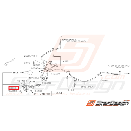 Contacteur de frein a main SUBARU WRX/STI 08-14