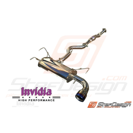 Cat back INVIDIA Q300 sortie TITANE subaru WRX 2008-2010