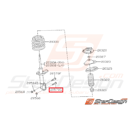 Vis amortisseur avant /arrière SUBARU 