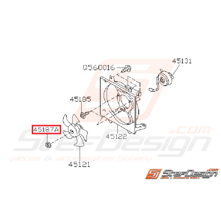 Écrou de ventilateur moteur GT 93-00 STI/WRX 2001-2014