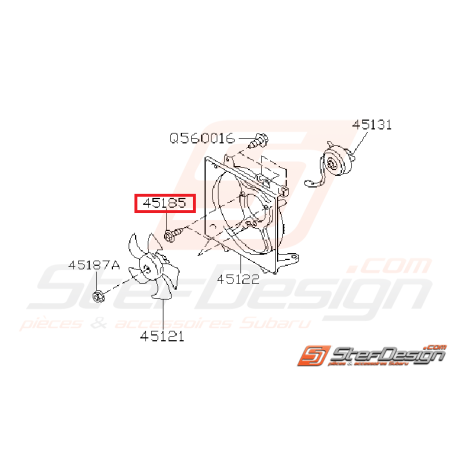 Vis fixation moteur de ventilation WRX/STI 03-14