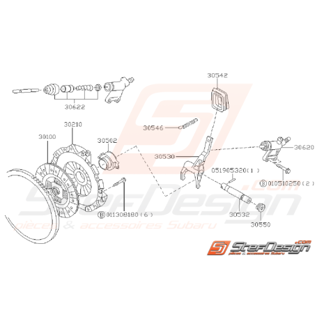 Ensemble Embrayage Origine Subaru GT 1994 - 1996