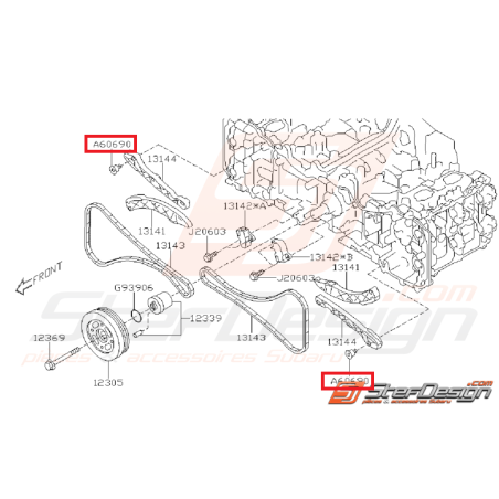 Vis de fixation de levier de chaîne SUBARU BRZ / TOYOTA GT 86