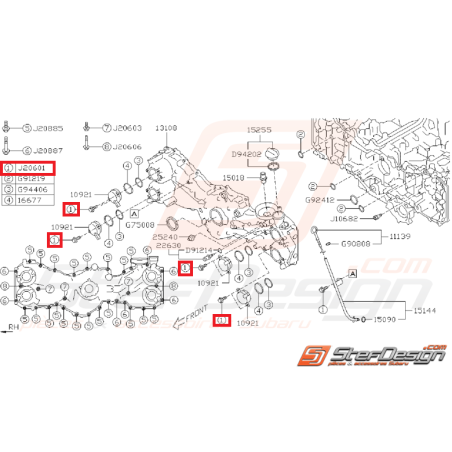 Vis de fixation SUBARU BRZ 12/03/13 à 2015 et TOYOTA GT 86