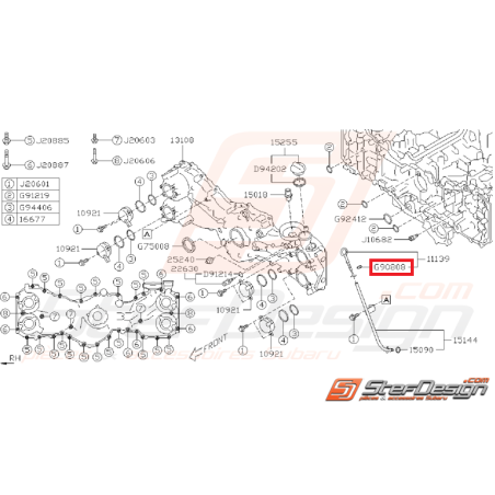 Joint torique de jauge a huile SUBARU BRZ / TOYOTA GT 86