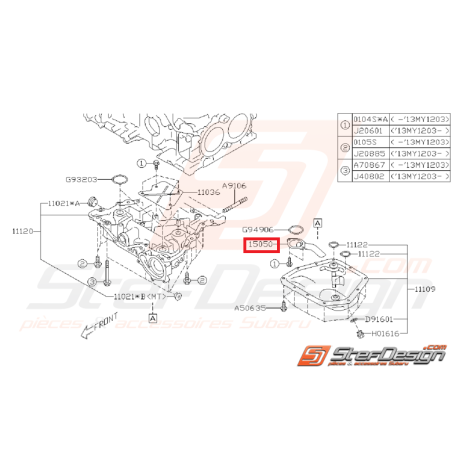 Crépine d'huile origine SUBARU BRZ / TOYOTA GT 86