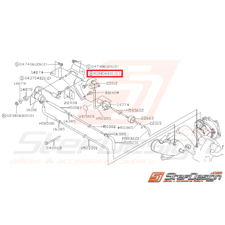 Vis de fixation de capteur map SUBARU GT 97-00