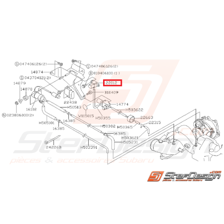 Capteur de pression subaru GT 97-00