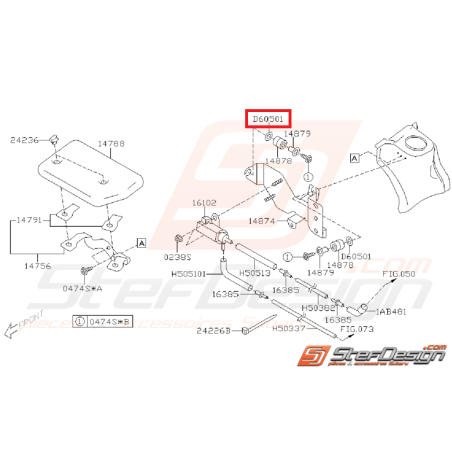 Rondelle souple origine SUBARU GT 99-00 WRX/STI 01-02