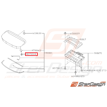 Écrou prise d'air STI 2008-2010