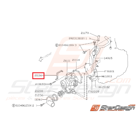 Joint de pompe a eau/bloc SUBARU GT 93-00 WRX/STI 01-14