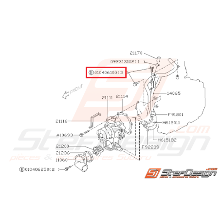 Vis de fixation de capteur map SUBARU GT 97-00