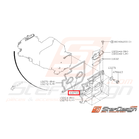 Joint puits de bougie GT-WRX-STI 96-19