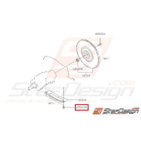 Vis + rondelle de fixation de tôle anti-déjaugeage SUBARU WRX/STI 01-07 et BRZ / TOYOTA GT 86