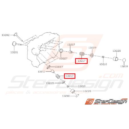 Ressort de soupape Impreza GT 1999-2000 