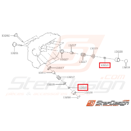 Clavette de soupape origine SUBARU 