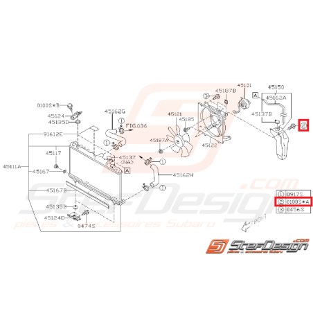 Vis de levier de vitesse WRX/STI 01-07