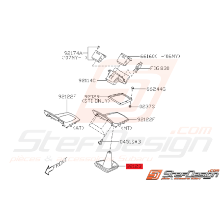 Soufflet Levier de Vitesse Origine Subaru STI 2006 - 2007