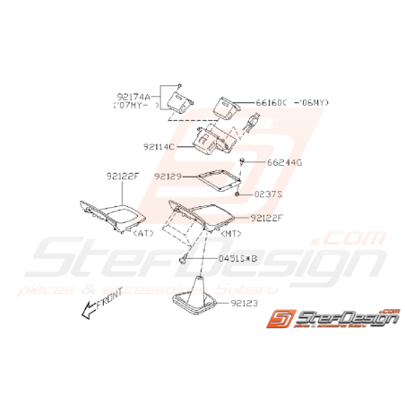 Ensemble Soufflet Levier de Vitesse Origine Subaru STI 2006 - 2007