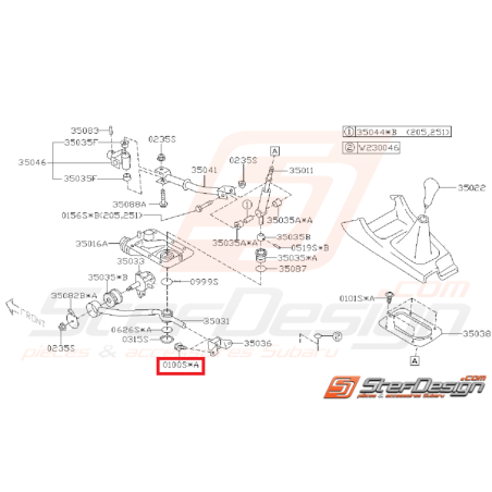 Vis de levier de vitesse WRX/STI 01-07