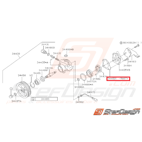 Joint Pompe Direction Assistée Origine Subaru GT 1993 - 1996