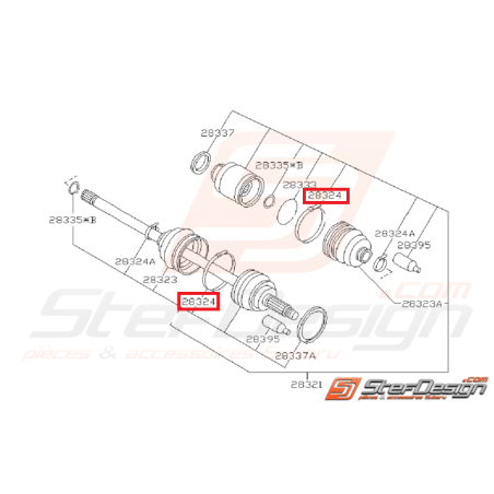 Collier Essieu Avant Subaru GT 1993 - 1996