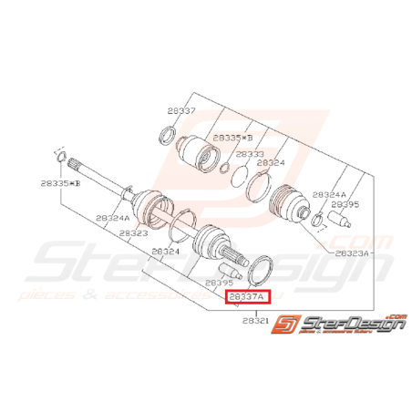 Entretoise Ensemble Essieu Avant Origine Subaru GT 1993 - 1996