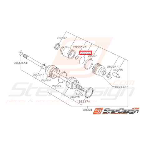 Circlip Essieu Avant Subaru GT 1993 - 1996