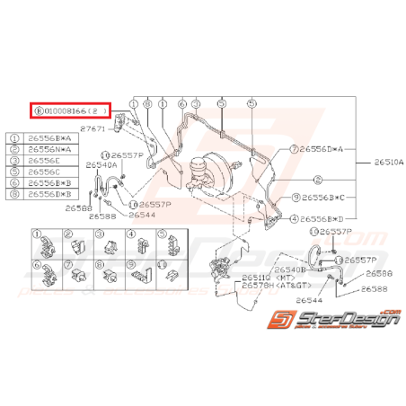 Vis de levier de vitesse WRX/STI 01-07