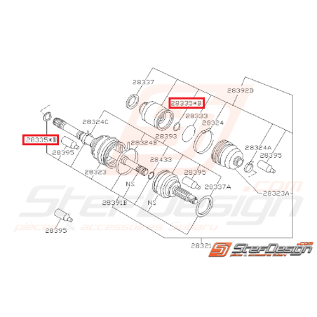 Circlip de cardan avant origine SUBARU WRX 2001-2003