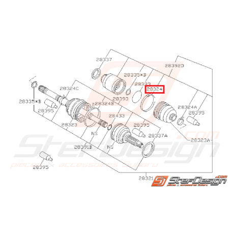 Collier Essieu Avant Subaru GT 1993 - 1996