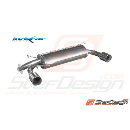 silencieux inoxcar pour subaru impreza wrx sti 2008 2009 2010 2011 2012 2013 2014