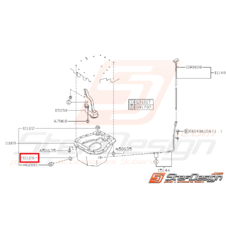 Joint Vidange Carter D'huile Origine Subaru GT 93 - 00 WRX / STI 01 - 14