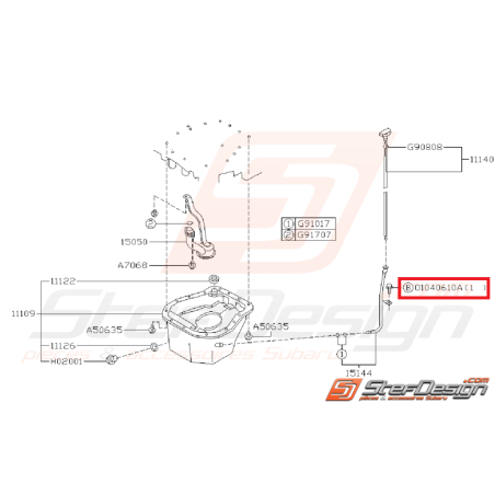 Vis de fixation de capteur map SUBARU GT 97-00