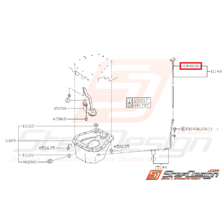 Joint torique de jauge a huile SUBARU BRZ / TOYOTA GT 86