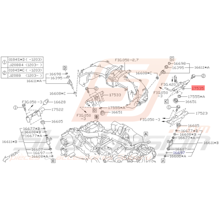 Tuyau de Carburant Origine Subaru BRZ et Toyota GT86 2012 - 2016