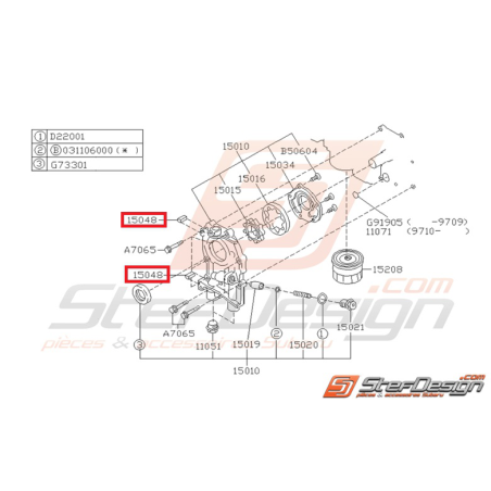 Joint de Pompe à Huile Origine Subaru GT 1993 - 2000