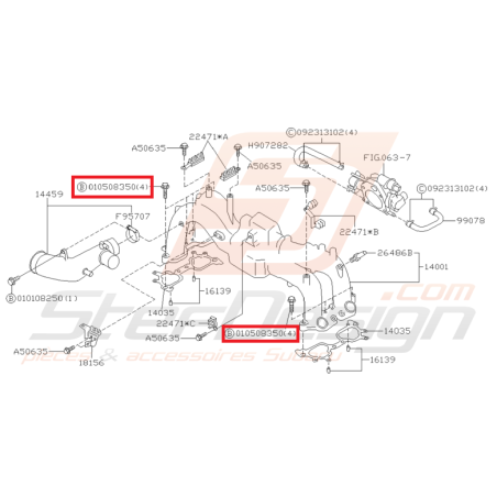 Vis de pieuvre pour Subaru Impreza 1998