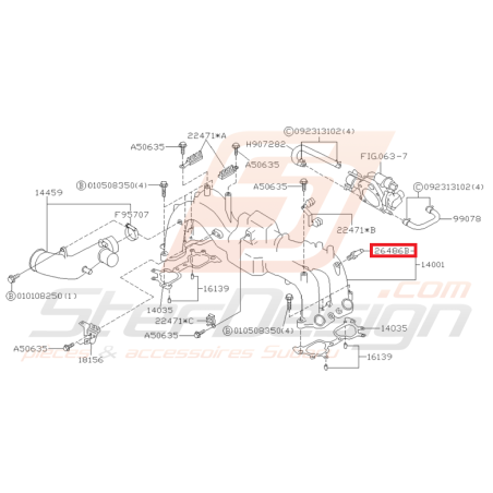 Boulon Joint de Dépression Origine Subaru GT 1997 - 1998