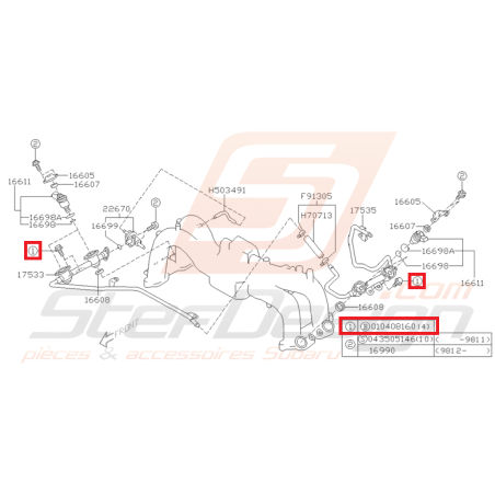 Vis hayon SUBARU WRX/STI 08-10