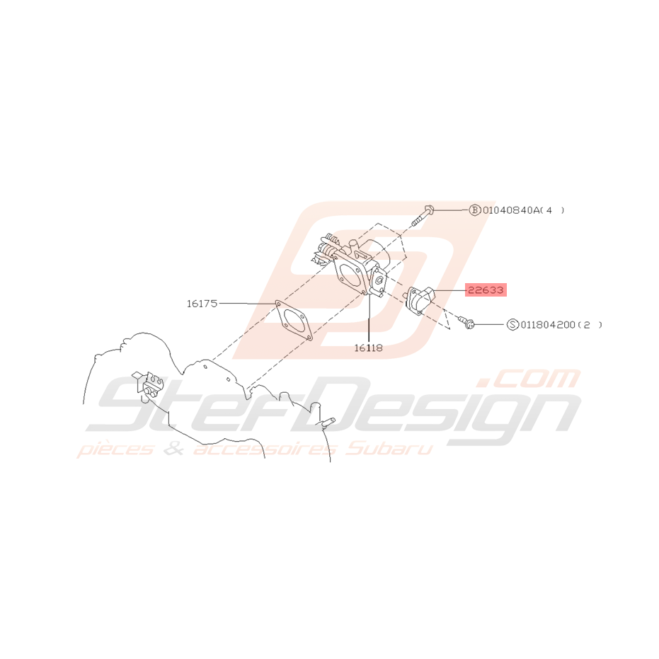 Capteur De Position Papillon D Admission Origine Subaru Gt Stef Design