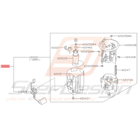 Pompe à essence Origine Subaru STI 2008 - 2014