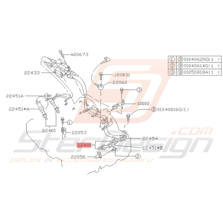 Bougie d'Allumage Origine Subaru Impreza GT 1997 - 1998