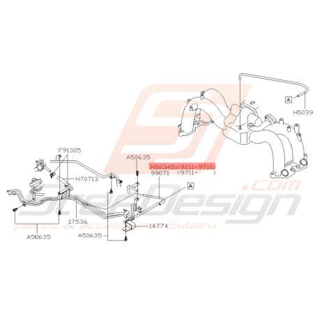 Durite de Carburant Origine Subaru GT 1993 - 10/1997