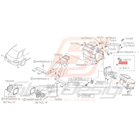 Douille 28mm Origine Subaru Impreza GT 1993 - 1996