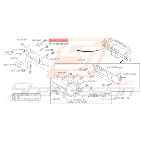 Vis Taraudeuse Origine Subaru Impreza GT