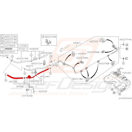 Soupape essence pour subaru impreza WRX et STI 2006-2007