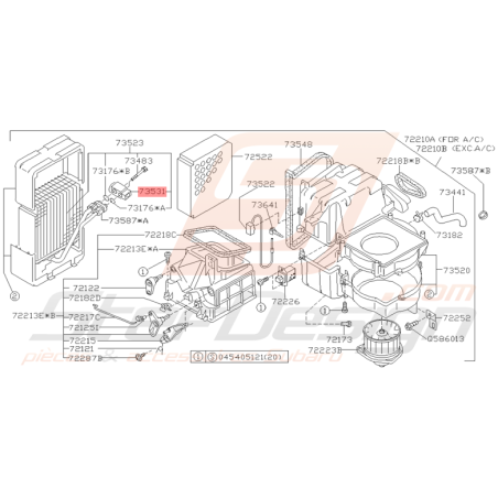 Détendeur de Refroidissement Origine Subaru GT 1997 - 2000 