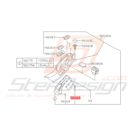 Ecrou Origine Subaru GT