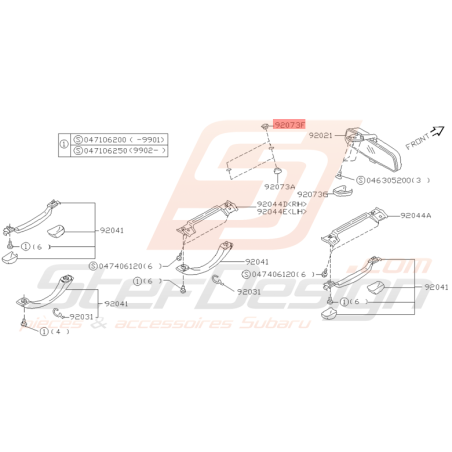 Capuchon Femelle Origine Subaru GT 1993 - 1998